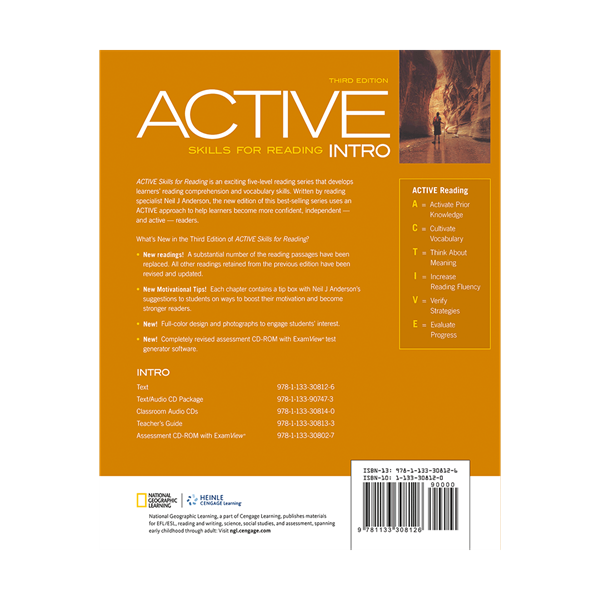 کتاب اکتیو اسکیلز فور ریدینگ ACTIVE Skills for Reading Intro 3rd
