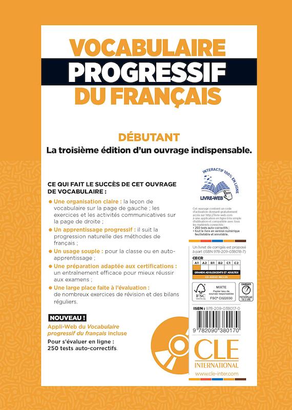 کتاب فرانسه Vocabulaire Progressif Du Francais A1