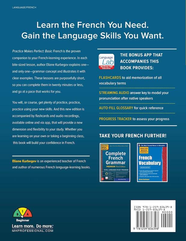 کتاب فرانسه بیسیک فرنچ Practice Makes Perfect Basic French از فروشگاه کتاب سارانگ
