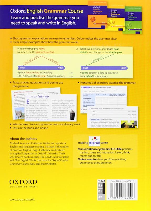 کتاب آکسفورد گرامر کورس متوسطه Oxford English Grammar Course Intermediate