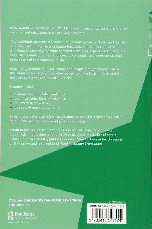 کتاب آموزش ایتالیایی Basic Italian A Grammar and Workbook از فروشگاه کتاب سارانگ