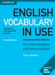 کتاب زبان انگلیش وکبیولری این یوز English Vocabulary in Use Pre-Intermediate and Intermediate از فروشگاه کتاب سارانگ