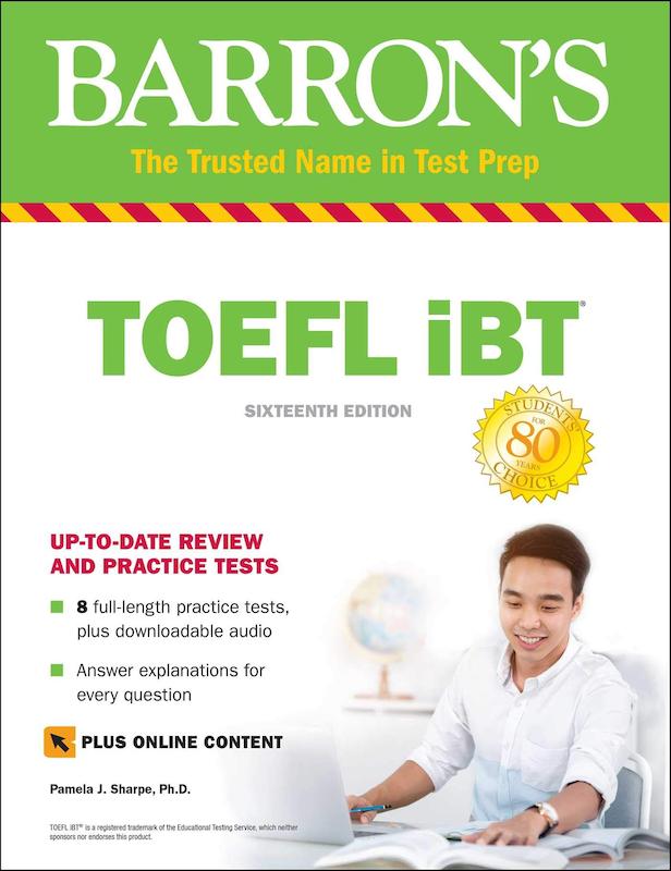 کتاب زبان بارونز تافل آی بی تی ویرایش شانزدهم Barrons TOEFL iBT 16th از فروشگاه کتاب سارانگ