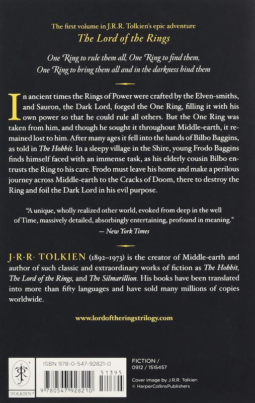کتاب ارباب حلقه ها یاران حلقه The Fellowship of the Ring The Lord of the Rings 1 انگلیسی از فروشگاه کتاب سارانگ
