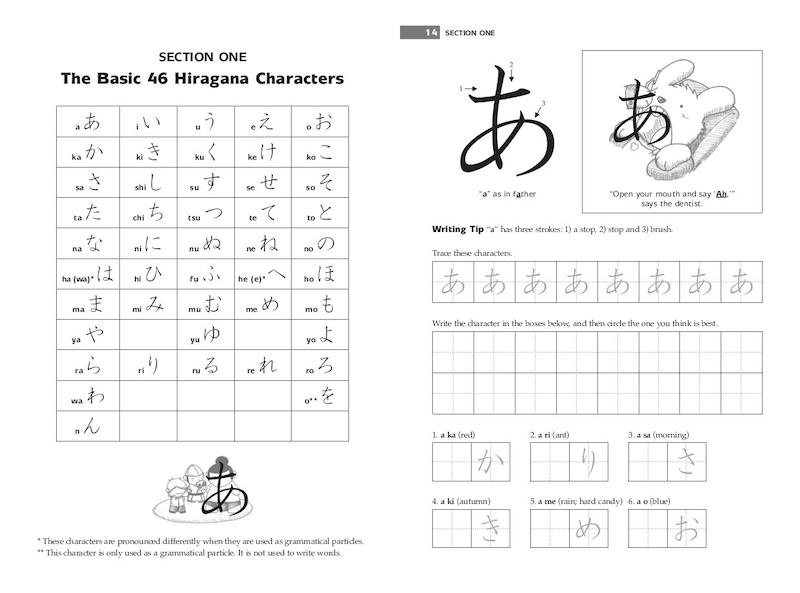 کتاب آموزش هیراگانا و کاتاکانا ژاپنی Japanese Hiragana and Katakana for Beginners