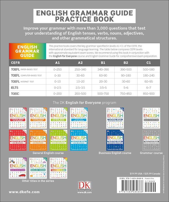 خرید کتاب انگلیسی برای همه تمرین گرامر English for Everyone Grammar Guide Practice Book از فروشگاه کتاب سارانگ