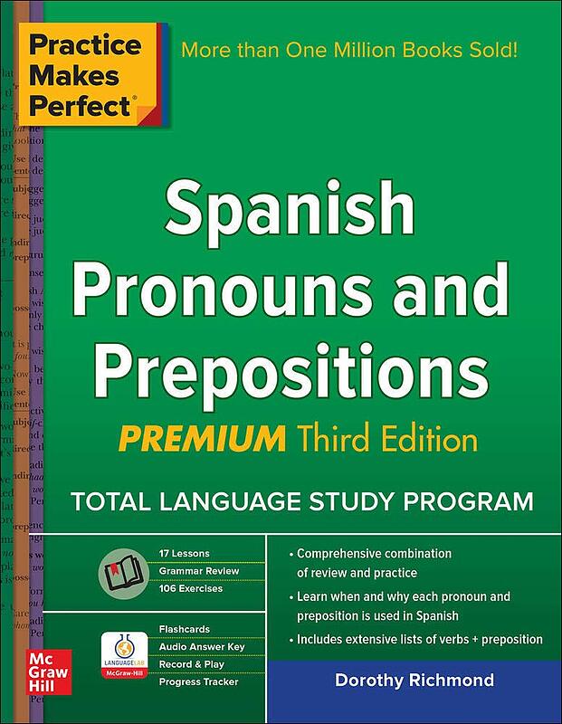 کتاب ضمایر و حروف اضافه اسپانیایی Practice Makes Perfect Spanish Pronouns and Prepositions از فروشگاه کتاب سارانگ