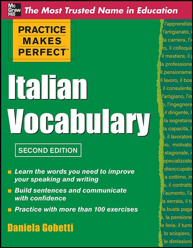 کتاب لغات ایتالیایی ایتالین وکبیولری Practice Makes Perfect Italian Vocabulary از فروشگاه کتاب سارانگ