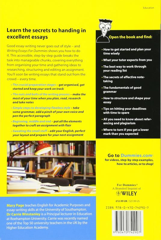 خرید کتاب تقویت نوشتن انگلیسی Writing Essays For Dummies از فروشگاه کتاب سارانگ