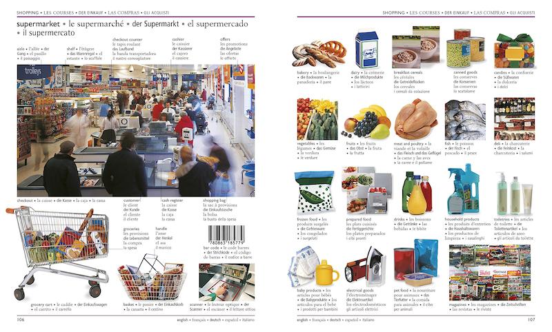 دیکشنری پنج زبانه تصویری ویژوال 5 Language Visual Dictionary English, French, German, Spanish, Italian
