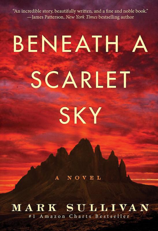 کتاب Beneath a Scarlet Sky رمان انگلیسی زیر یک آسمان سرخ اثر مارک سالیوان Mark T. Sullivan از فروشگاه کتاب سارانگ