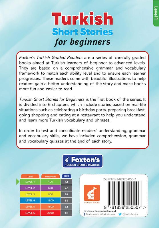 کتاب آموزش ترکی با داستان های کوتاه Turkish Short Stories for Beginners