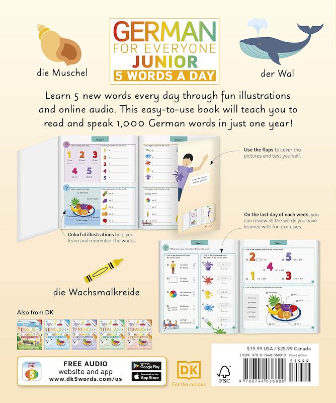 خرید کتاب آلمانی German for Everyone Junior 5 Words a Day