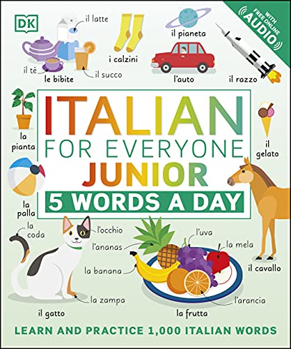 خرید کتاب ایتالیایی Italian for Everyone Junior 5 Words a Day