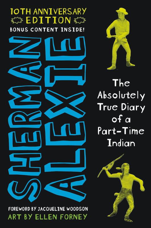 خرید کتاب The Absolutely True Diary of a Part-Time Indian رمان خاطرات صد درصد واقعی یک سرخ‌پوست نیمه‌وقت انگلیسی اثر شرمن الکسی Sherman Alexie