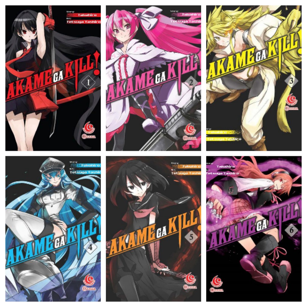 خرید مانگا Akame ga Kill مانگا آکامه گا کیل به زبان انگلیسی