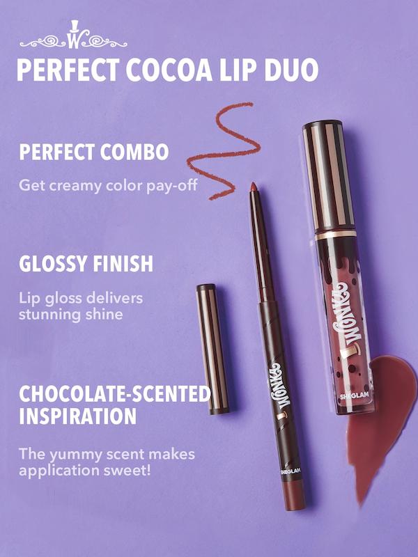 لیپ گلاس دو کاره Cocoa Kiss مدل Wonka شیگلم
