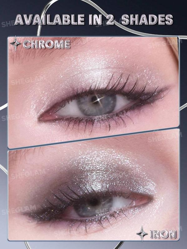 نمونه آرایش چشم با Stone Cold Eyeshadow و خط چشم متالیک Lustra