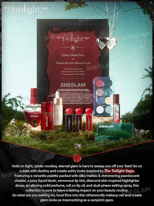 The Twilight Saga x SHEGLAM Full Collection Set با بسته‌بندی اختصاصی کالکشن