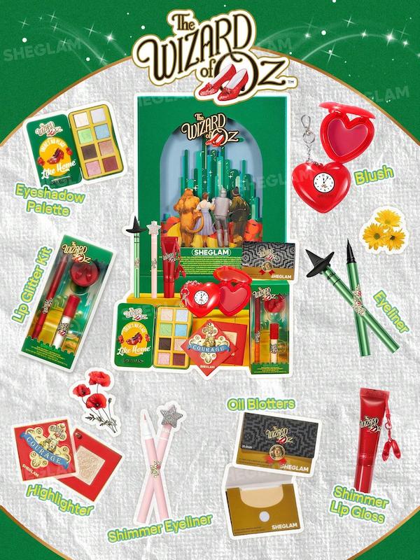 The Wizard of OZ™ | SHEGLAM Full Collection Set نمای کامل محصولات کالکشن جادوگر شهر اُز