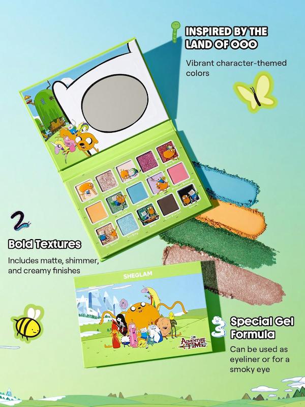 Adventure Time | SHEGLAM Land Of Ooo Palette پالت سایه چشم کالکشن ادونچر تایم