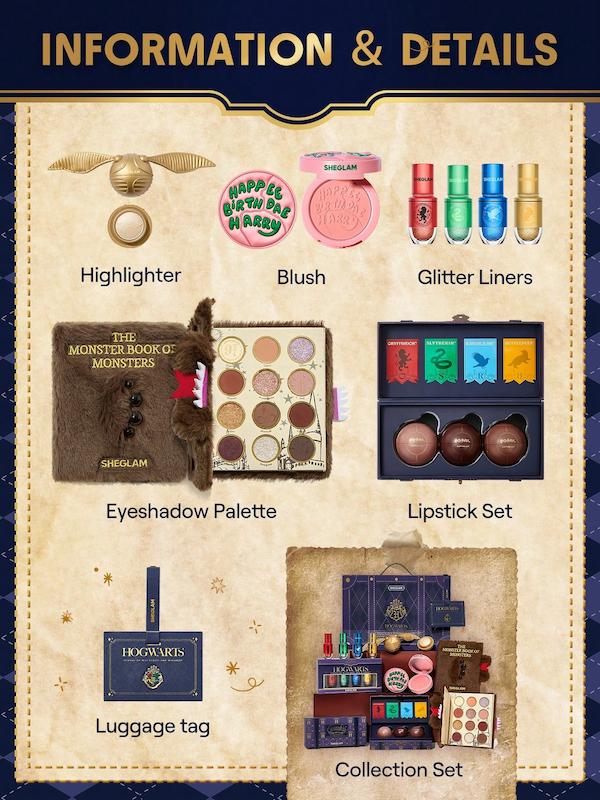 Harry Potter™ X SHEGLAM Monster Book Of Monsters Palette پالت سایه ۱۲ رنگ