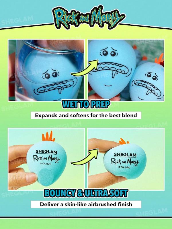 Rick and Morty X SHEGLAM Mr. Meeseeks Beauty Sponge اسفنج آرایشی