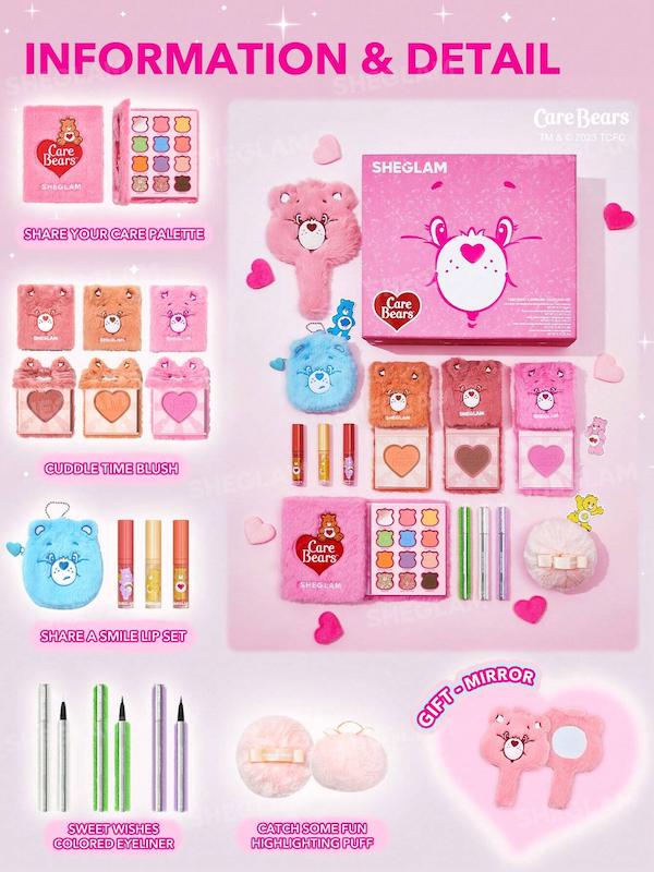 ست کامل آرایشی Care Bears X SHEGLAM