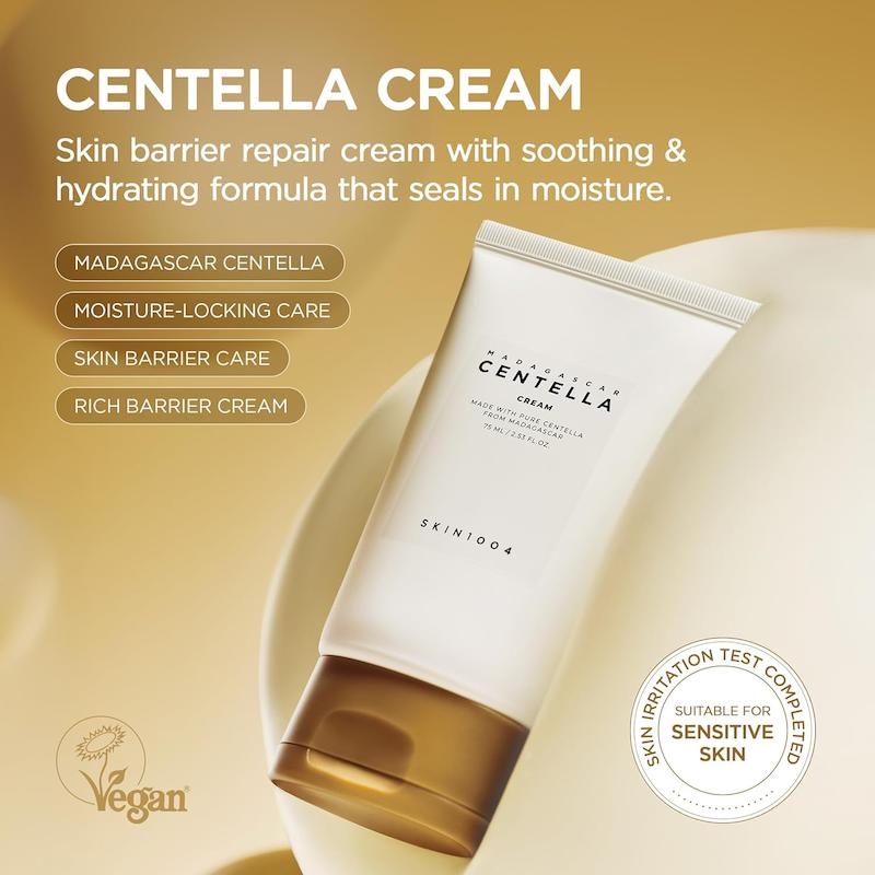 کرم مرطوب کننده SKIN1004 Madagascar Centella Cream 75ml