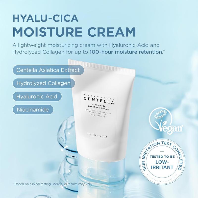 کرم آبرسان SKIN1004 Madagascar Centella Hyalu-Cica Moisture Cream 75ml