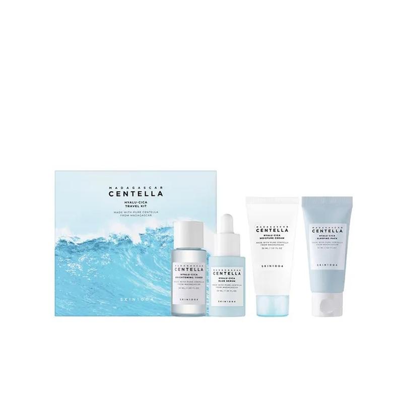 کیت مسافرتی SKIN1004 Hyalu-Cica Travel Kit برای آبرسانی و مراقبت از پوست خشک