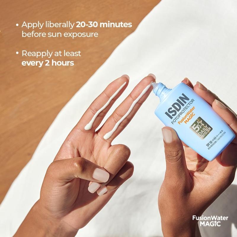 ضدآفتاب فیوژن واتر مجیک SPF 50 ایزدین 