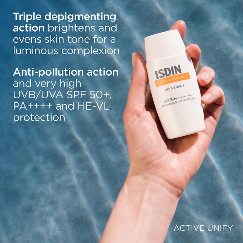 ضدآفتاب ضدلک بی رنگ اکتیو یونیفای SPF 50 ایزدین
