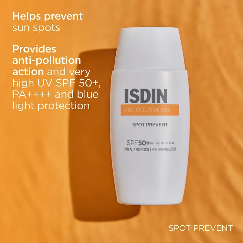 ضدآفتاب ضد لک بدون رنگ SPF 100 ایزدین مدل Spot Prevent