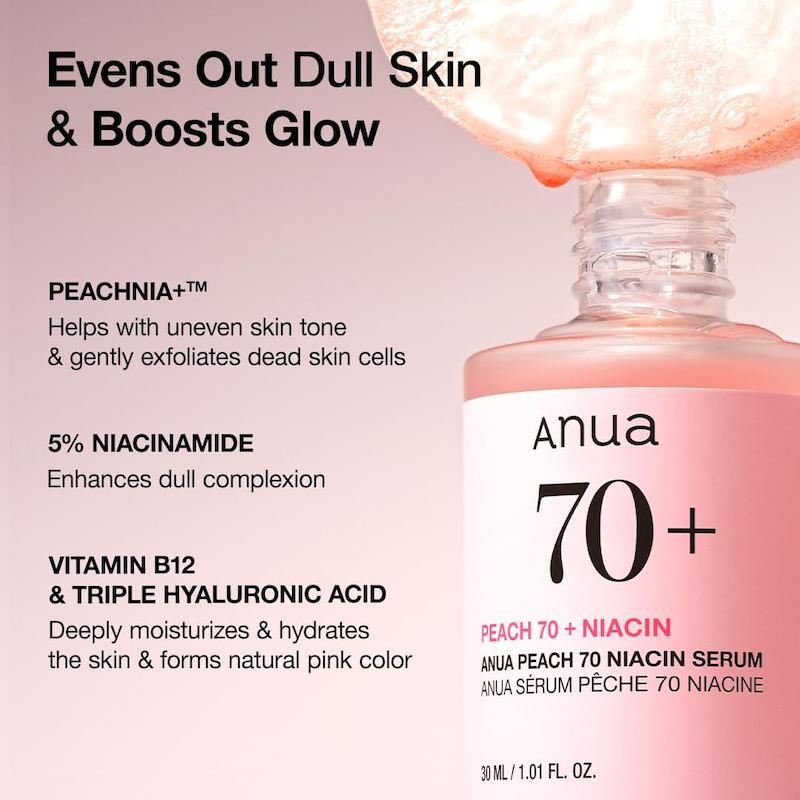 سرم نیاسینامید و هلو آنوا Peach 70 Niacin Serum