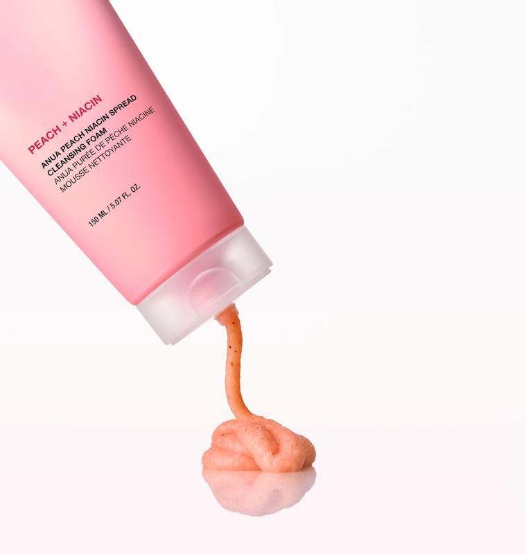 بافت کرمی فوم شوینده صورت آنوا Peach Niacin Spread