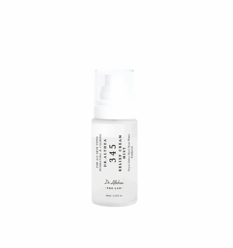 Dr.Althea 345 Relief Cream Mist 60ml میست آبرسان و آرام‌بخش دکتر آلتیا مناسب پوست خشک، حساس و کم‌آب