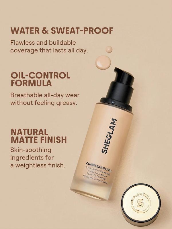 کرم پودر مات مدل Complexion Pro Long Lasting شیگلم