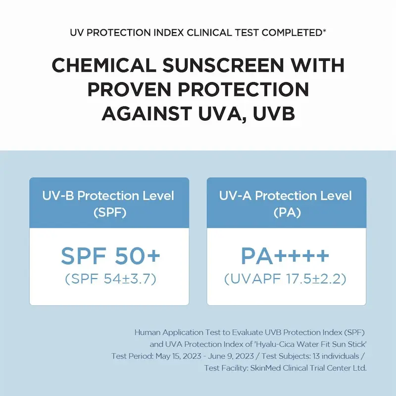 ضدآفتاب استیکی SPF50 سنتلا مدل Hyalu-Cica Silky-Fit