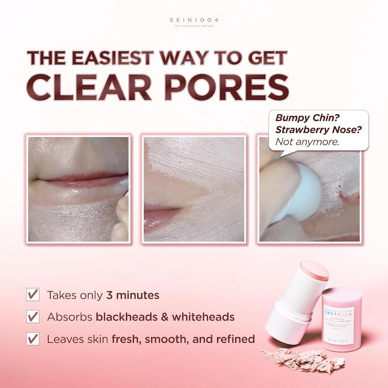 بافت رسی و کرمی ماسک استیکی SKIN1004 Poremizing Quick Clay Stick Mask