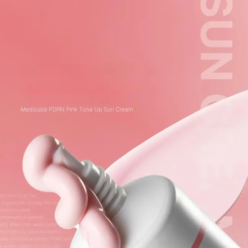 بافت کرمی ضد آفتاب MEDICUBE PDRN Pink Tone-Up Sun Cream