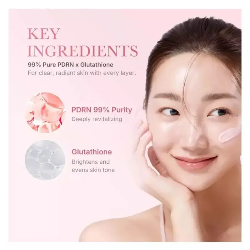 ترکیبات PDRN، نیاسینامید و گلوتاتیون در ضد آفتاب MEDICUBE PDRN Pink Tone-Up Sun Cream