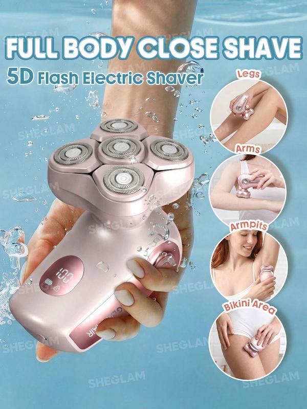 ماشین اصلاح ضد آب SHEGLAM Smooth Moves 5D Flash با استاندارد IPX7