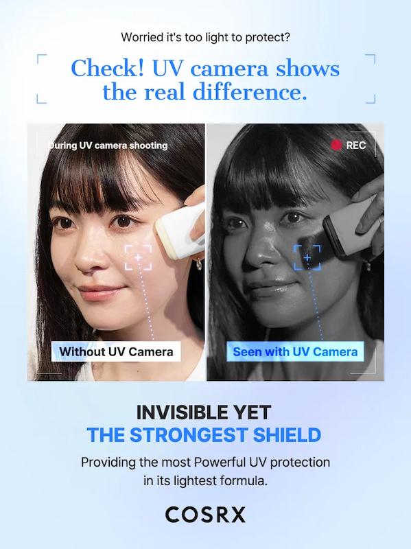 تفاوت واقعی ++++COSRX Airy-Light Invisible Sun Stick SPF50+ PA