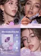 تست هایلایتر و بلش‌لایتر سایه چشم اکلیلی روغن لب رولری ست Crystal Intentions Small Rituals مدل Amethyst