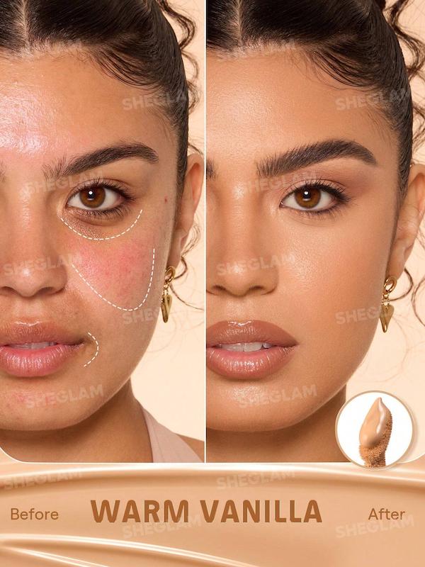 کانسیلر شیگلم Hideaway Full-Coverage Concealer رنگ Warm Vanilla