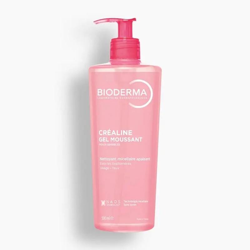 ژل شستشوی صورت بایودرما Créaline Gel Moussant پوست حساس 500 میلی لیتر