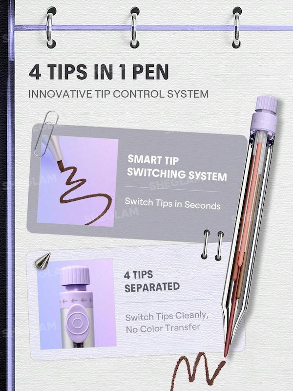  نمای مداد آرایشی چندکاره شیگلم The Everywhere 4-In-1 Pen