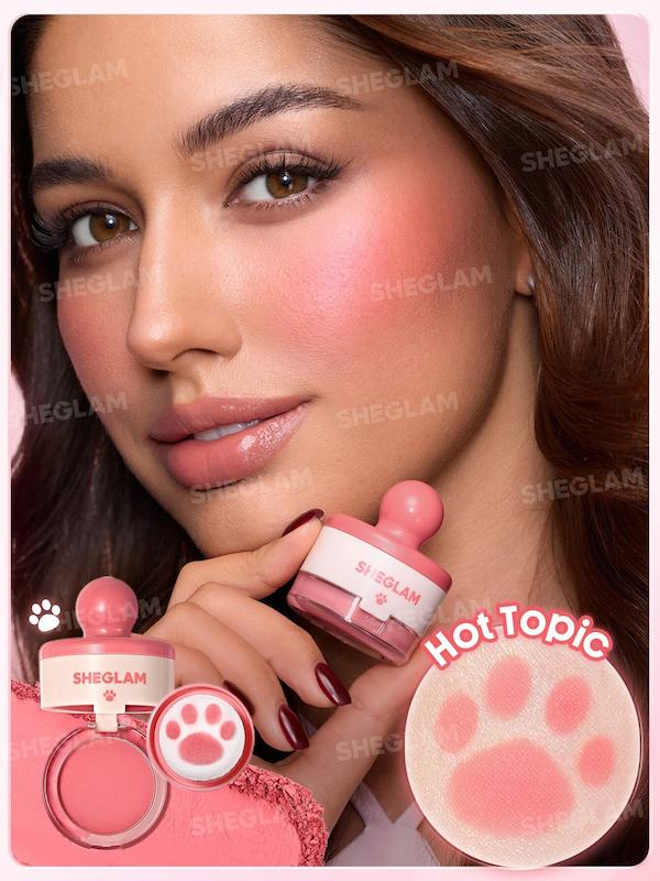 رژگونه استامپی شیگلم Cutie Paw رنگ 004 Hot Topic
