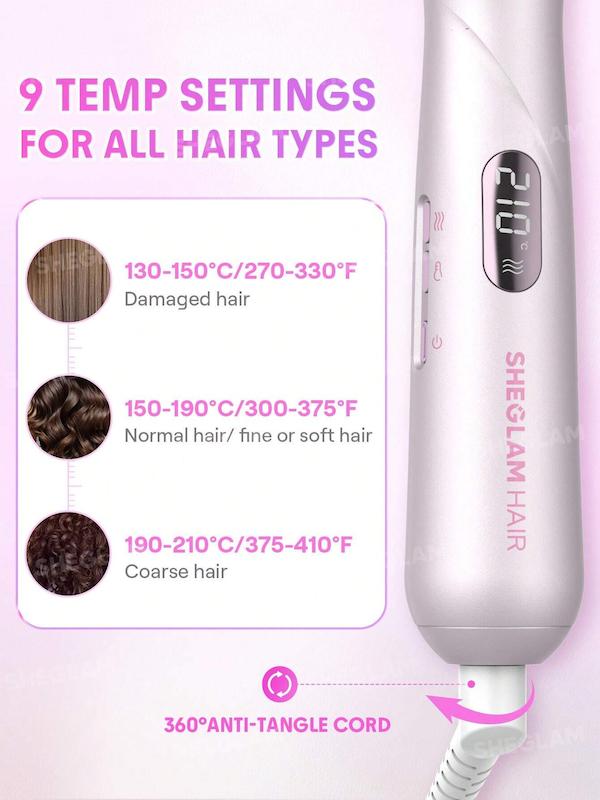نمای بدنه برس بخار شیگلم Hydra Shot Steam Blowout Brush Pro